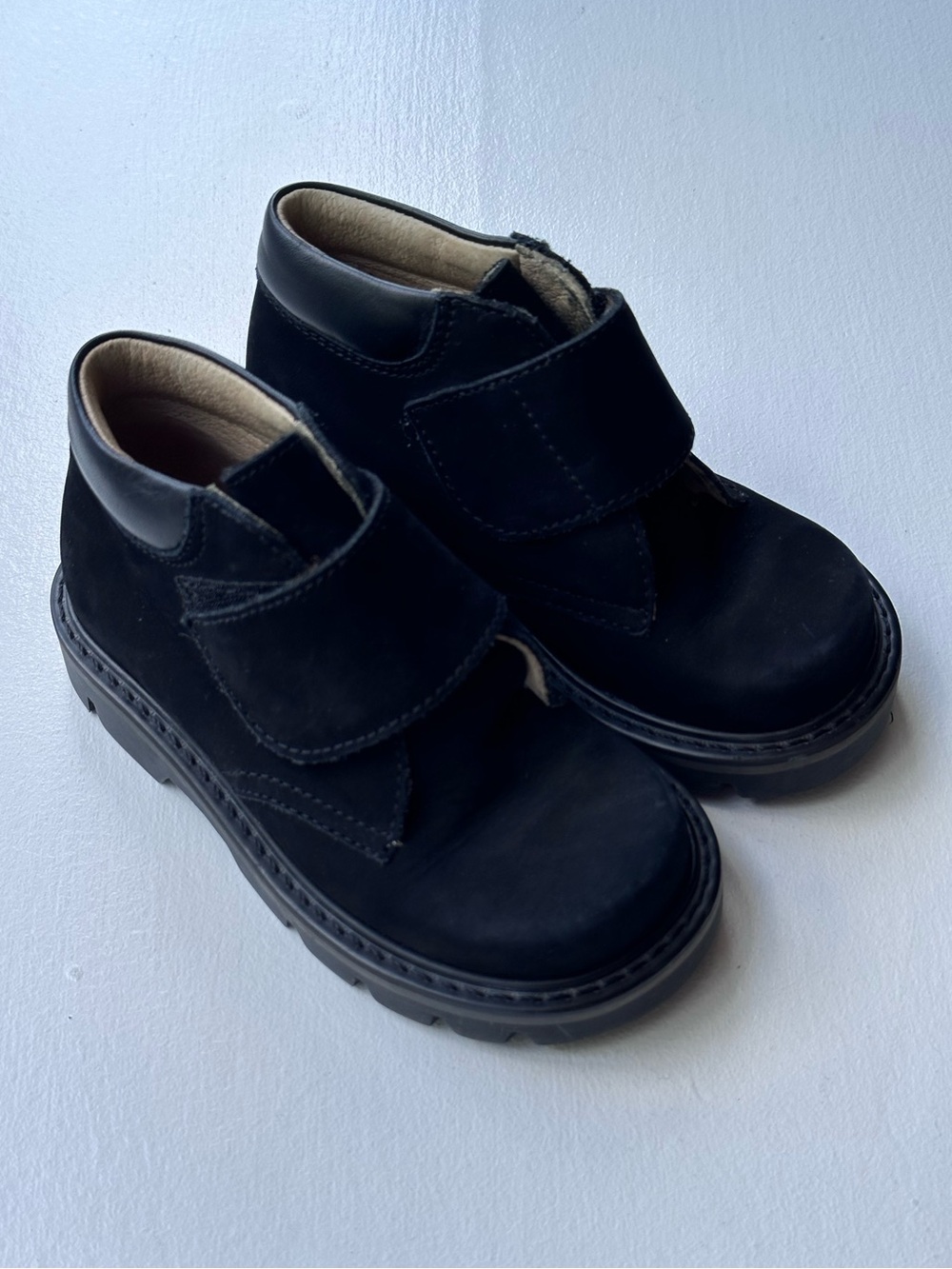 Elefanten Black Suede Boots size 7 Toddler